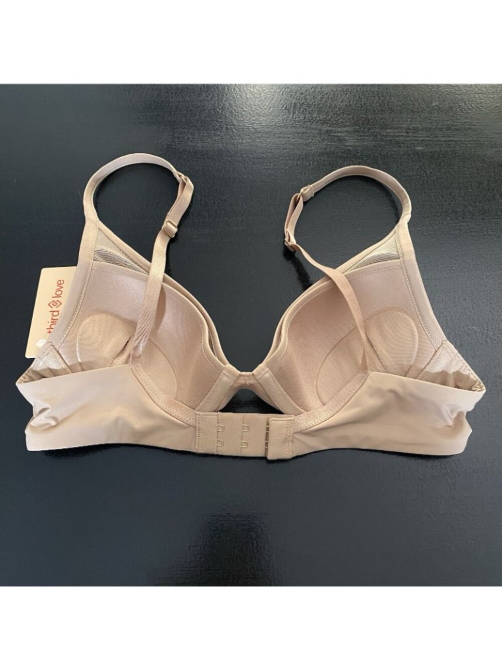 Thirdlove 24/7® Classic Uplift Plunge Bra Size 32B Taupe Beige Mesh Underwire - Picture 10 of 14